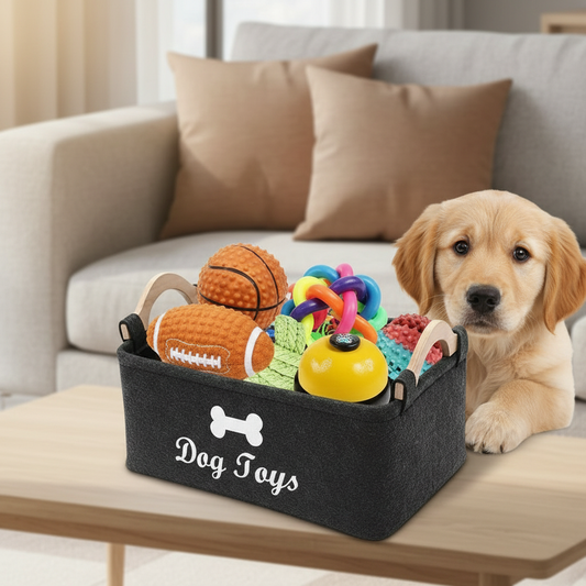 Pawtriva Filzbox - Hund schaut hinein