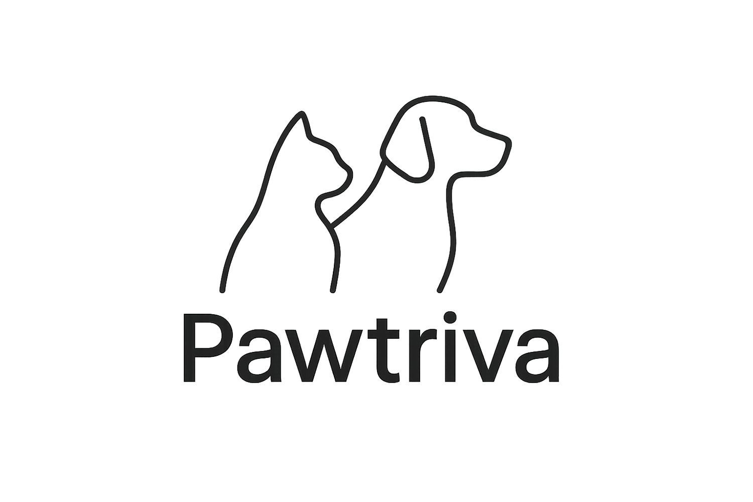 gut aber es soll modern und minimalistisch sein und sie schritf soll unter die abbildungen und mir reichen die umrisse von hund und katze 